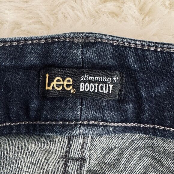 Lee Slimming Fit Bootcut Jeans Plus 22W (41x29.5) Dark Blue Super Stretch Womens - Picture 4 of 7